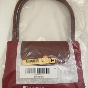 LONGCHAMP Small Le Pliage Shopping Tote Red